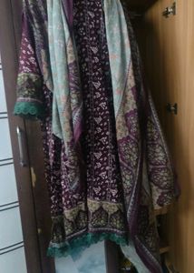 Embroidery kurti set with dupatta