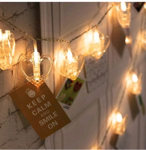 Heart Shape Photo Clips Lights