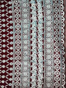 Embroidered Maroon Kurta