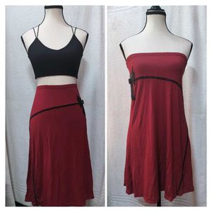 Designer Burgundy Skirt/tube dress ♥️🍒 NEW!!!
