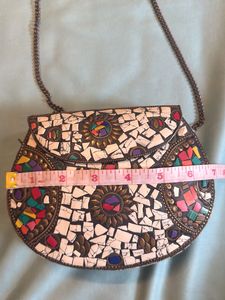 Vintage Mosaic Crossbody Bag