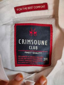 Crimsoune Club White Slim Fit Shirt
