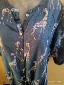 3xl Giraffe Print kurta