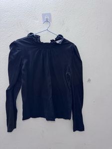 Frilly Black Top