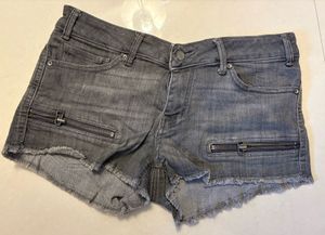 Gray Denim Shorts