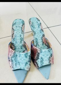 beautiful blue mukti heels
