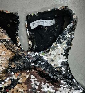 Sparkling Sequin Crop Top