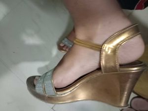 Sparkly Wedge Heels With Zara Box Todays Offer 500