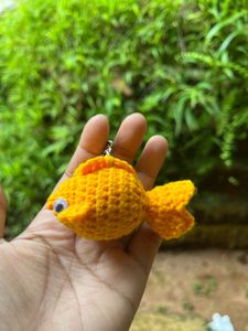 Crochet Handmade Fish Amigurumi Keychain
