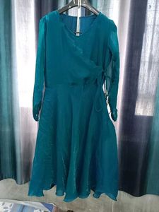 Elegant Teal Layered Kurta Dress