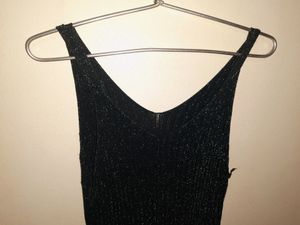 blingy party wear one piece 🖤(stretchable )