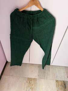 Green Cotton Trouser