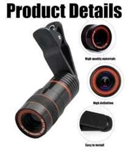 Universal Mobile Phone Camera Lens 8X/12X