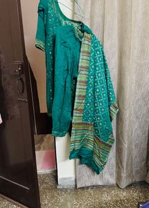 Winter Green Embroidered Salwar Kameez