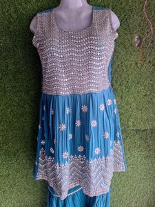 NEW BLUE KURTA PLAZO