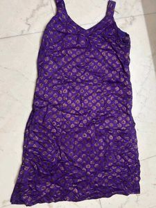 Purple churi daar pjami suit