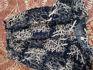 Blouson Blue Printed Top