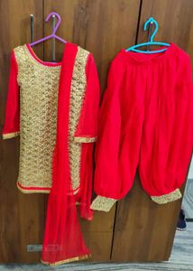 Party Wear Afgani Suit With Dupatta
