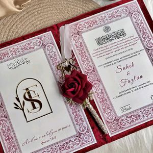 Elegant Velvet Nikahnama