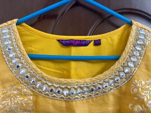 Beautiful haldi color party kurta for sale!!