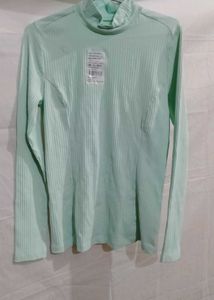Mint Green Turtleneck Top