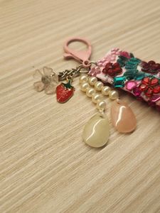 Glamarized Vaseline Lipbalm Charm Keychain