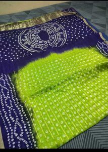 Green Bandhni Saree