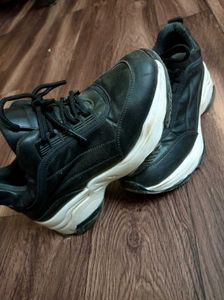 High Platform Leather Shoes