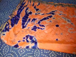 Women Party Wear Tie Die Dupata 2 Colours