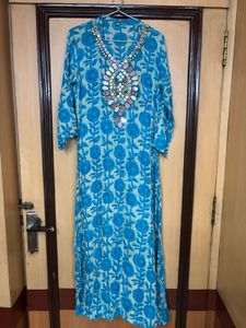 Elegant Floral Print Kurta