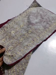 Neck Embroidery Patches Combo Of 2 Wine Golden New