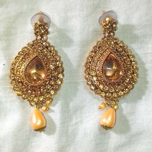 Necklace Mang Tika Earrings Set