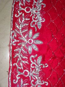 Red Embroidered Kurta Set