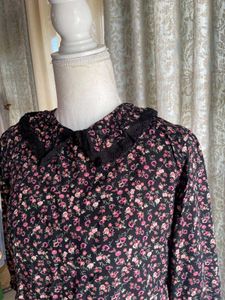 Peter Pan Collar With Smocked Waistline