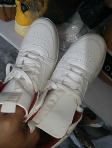 White High Top Sneakers Size 7 Only