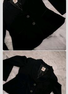 Black Silky Blazer