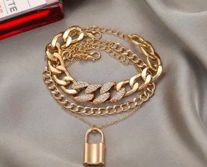 Gold Chain Bracelet Set