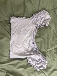 Lilac Ruched Crop Top
