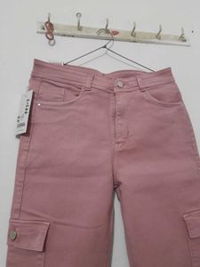Pink straight Cargos