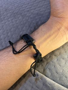 Gold &amp; Black Anchor Bracelet