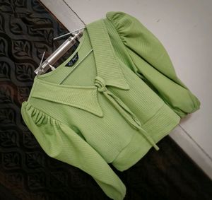💚Green Crop Regular Top