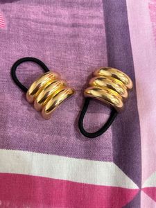 Vintage Gold Tone Hair Ties
