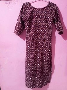 Patterned Midi Dress