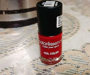 Red Nail Polish And Lip Balm Combo