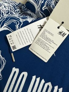 Baggy Blue Patterned T-Shirt