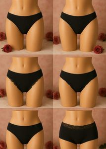 🇳🇿💫💗Pack Of 6 Black Thongs