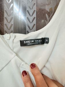 Shein White Bodycon Mini Dress