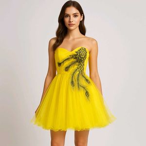 Yellow Embroidered Dress