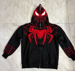 NEWME ZIP UP SPIDERMAN BLACK HOODIE M(38)
