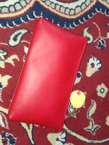 Cute Winter Red Pouch